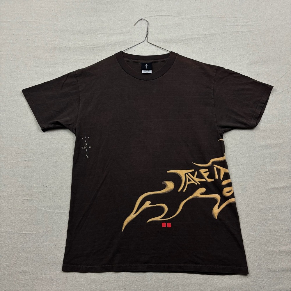 Travis Scott Cactus Jack Take It 2 The‎ Max Graphic T Shirt Brown Mens Size M